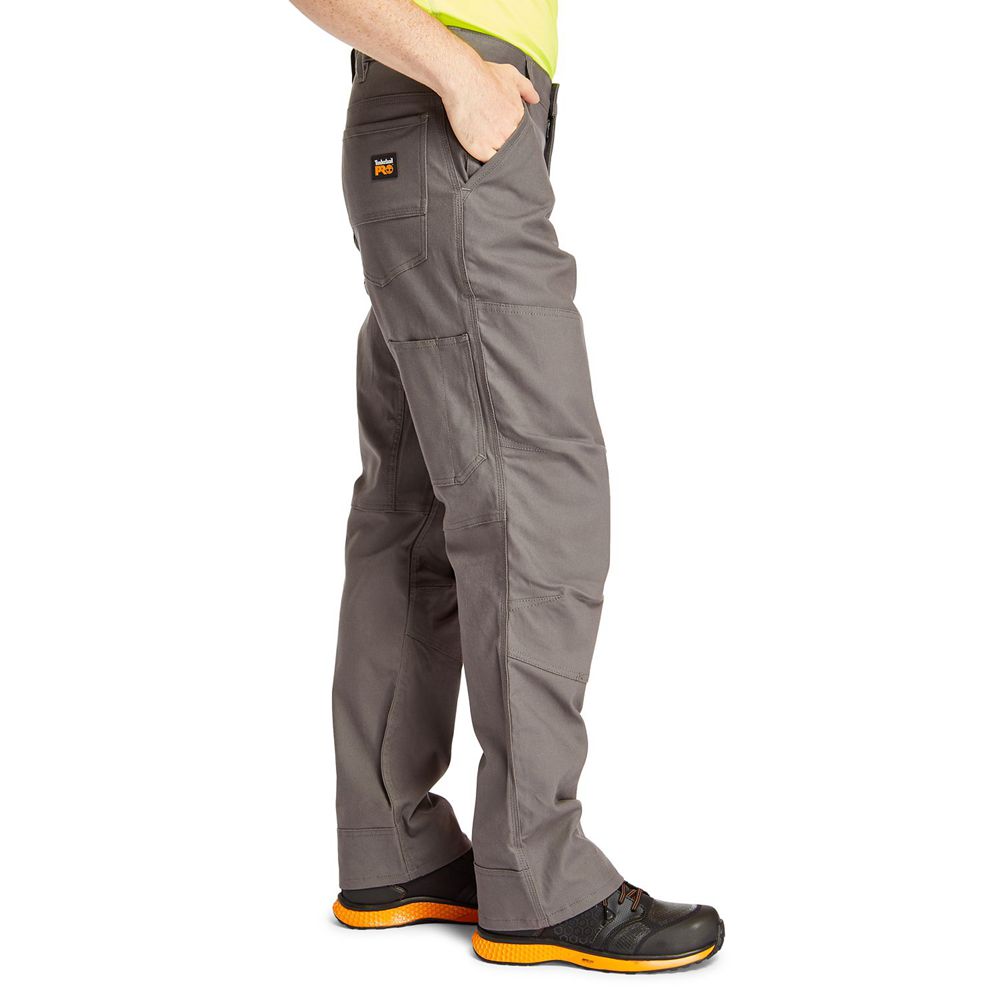 Pantalones Timberland Argentina Hombre - Pro® Gridflex Lona Work - Gris Oscuro - HGCEPF-659